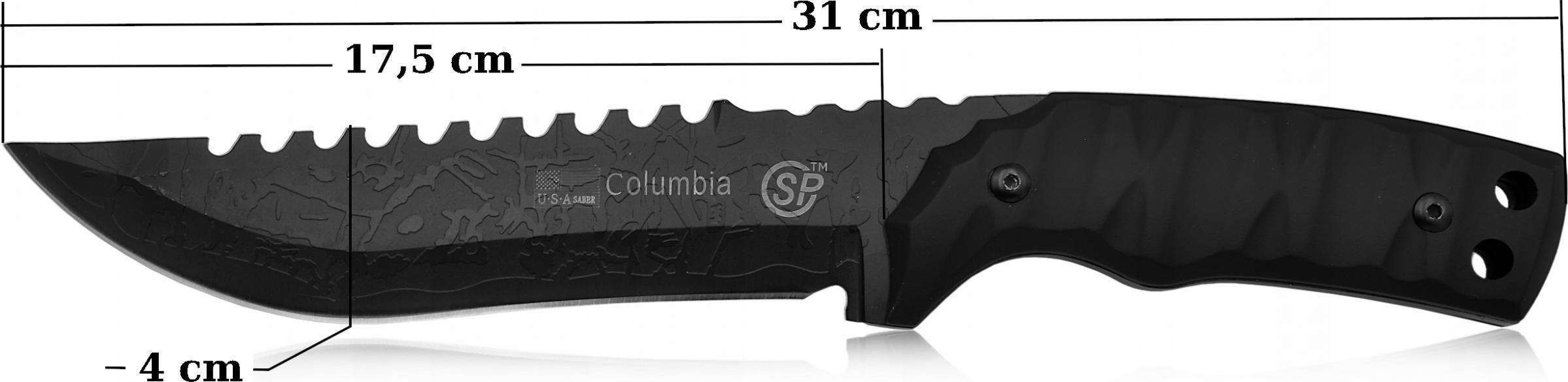 Kandar Nóż Myśliwski Wojskowy Taktyczny + Pochwa