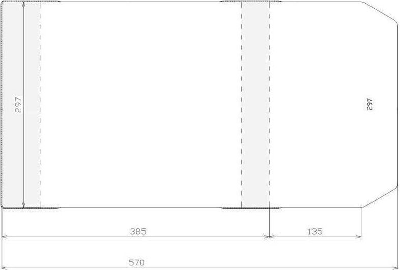 Sztapel Okładka regulowana 297x520mm (50szt)