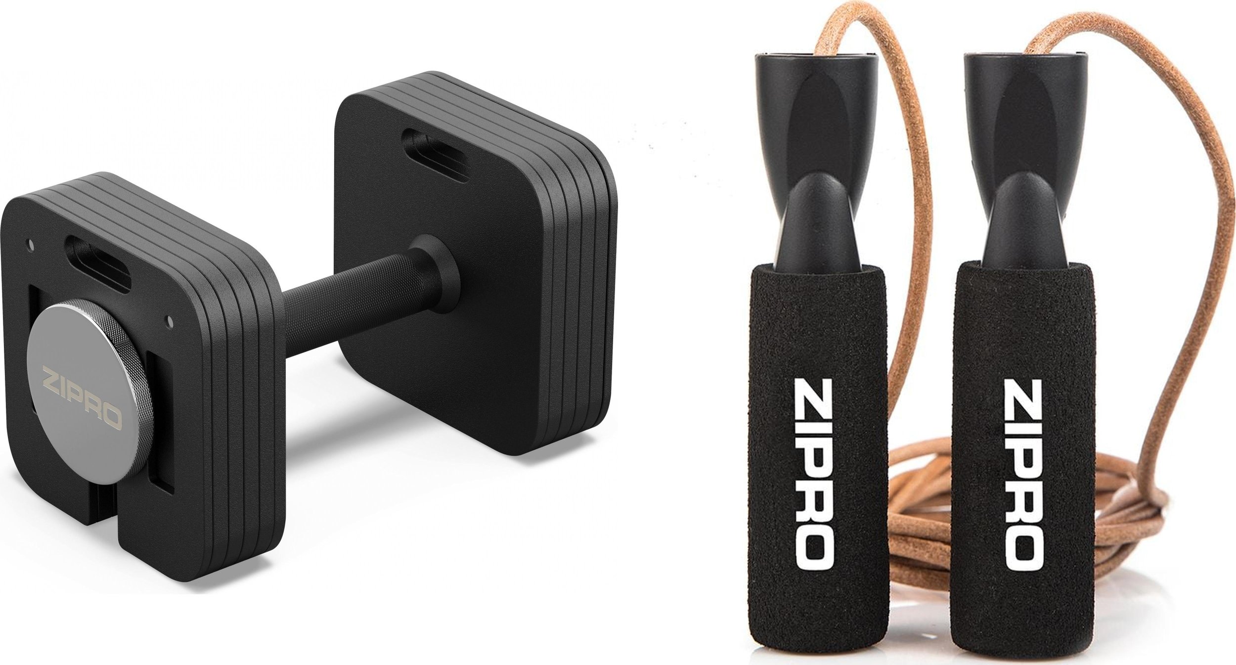 Zipro Hantla regulowana Zipro Square 24kg + Skakanka Zipro