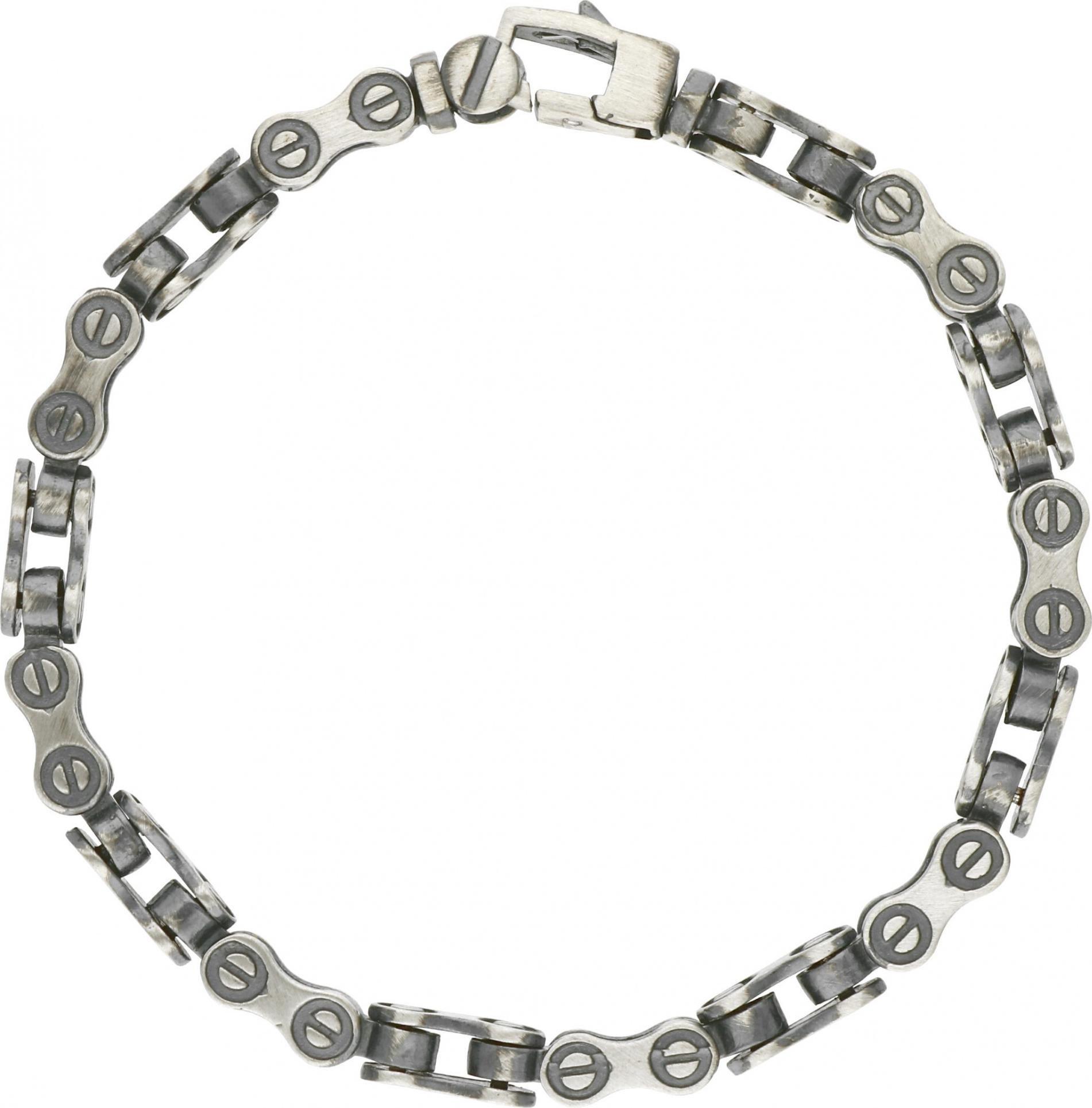 Rosanto Srebrna bransoletka jak łańcuch rowerowy enduro bmx 22 cm 925