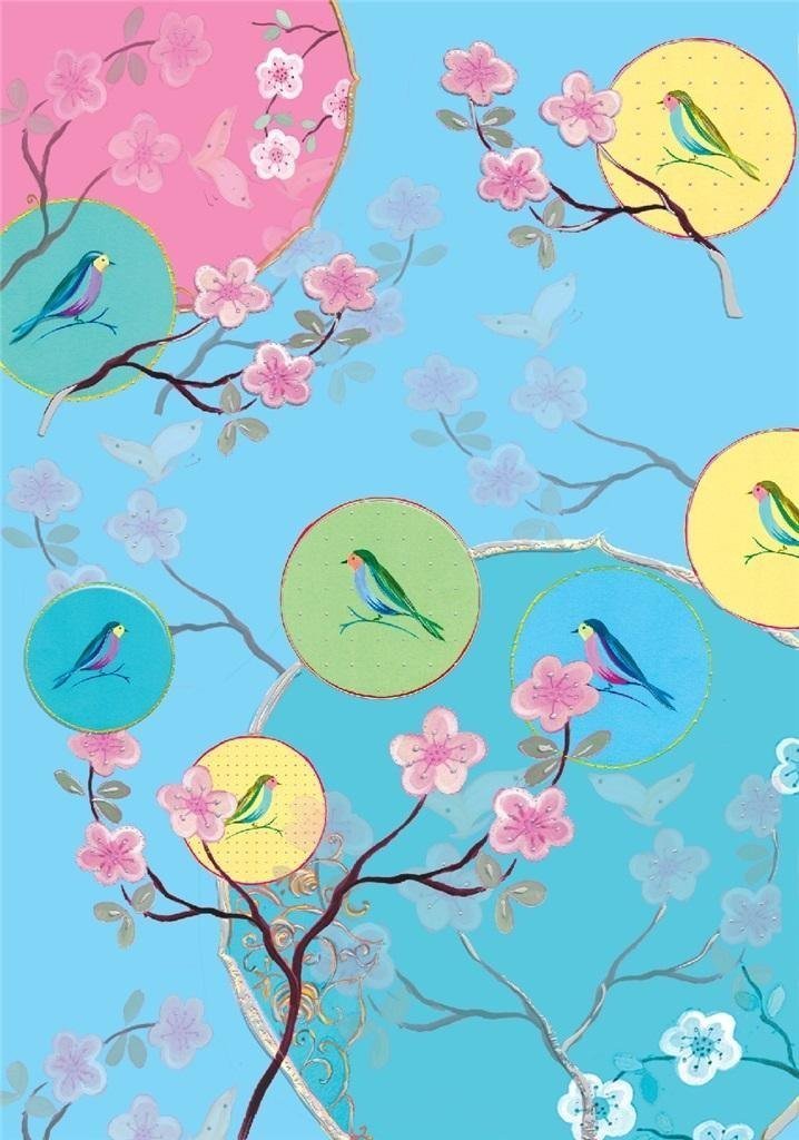 Turnowsky Karnet B6 + koperta MO5092 Ptaki na drzewie