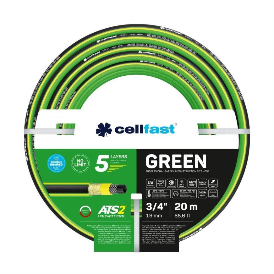 Wąż ogrodowy Cellfast GREEN 3/4" 20 m