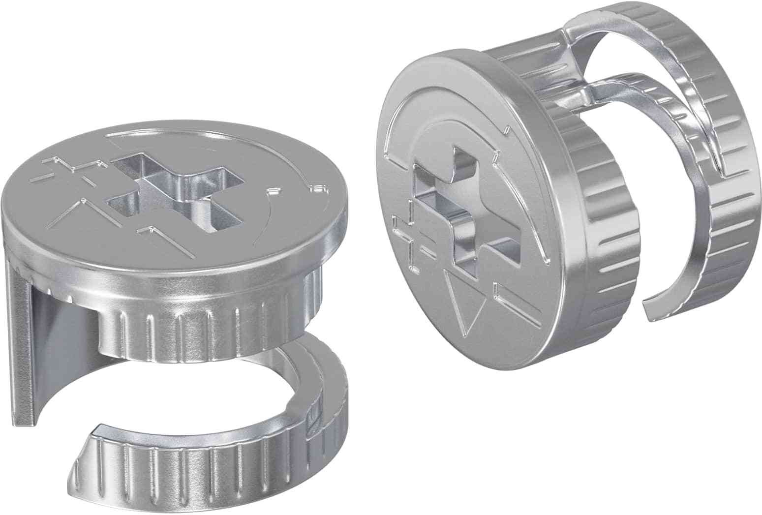 vidaXL Nakładki z zamkiem motylkowym 2 pcs Srebrny 15 x 11,5 mm Stal