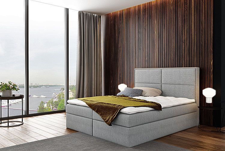 Elior Łóżko kontynentalne Frezja 200x200 - 44 kolory