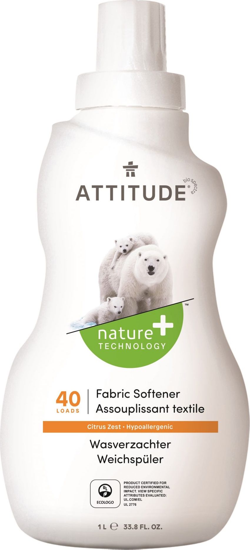 Płyn do płukania Attitude Skórka Cytrynowa 1.04l