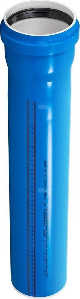 Rura kanalizacji UdBEM 50x2.0x3000 ULTRA-dB niskoszumowa niebieska
