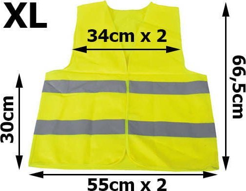 Pako Kamizelka Odblaskowa Żółta (XL)