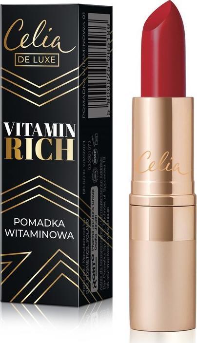 Celia Celia De Luxe Pomadka do ust nawilżająca Vitamin Rich nr 06 3.5g