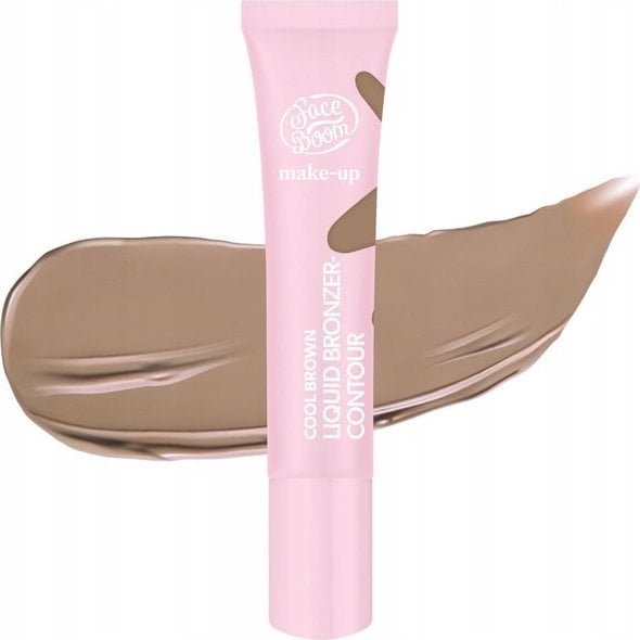 FACE BOOM_Liquid Bronzer-Contour bronzer w płynie Cool Brown 15ml