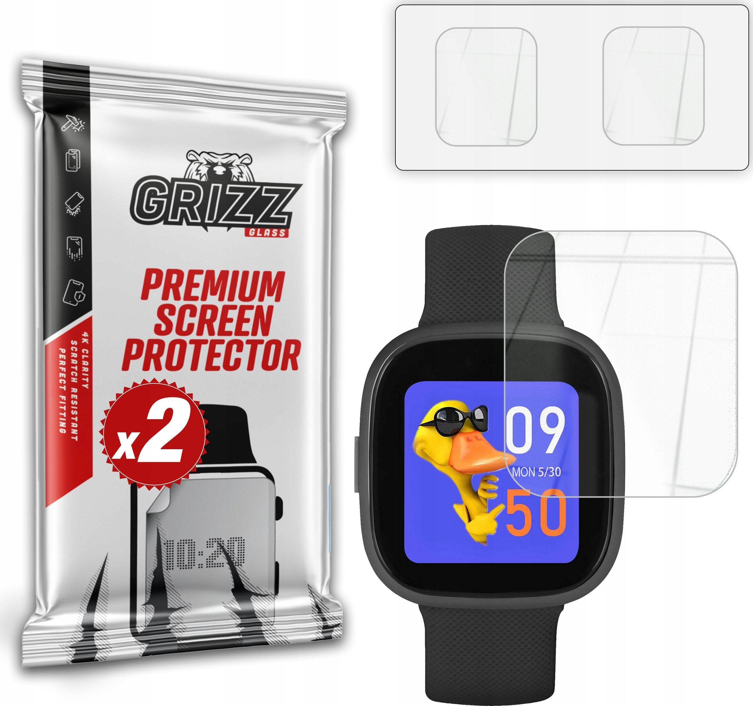 Szkło hybrydowe GrizzGlass HybridGlass do Garett Kids Fit