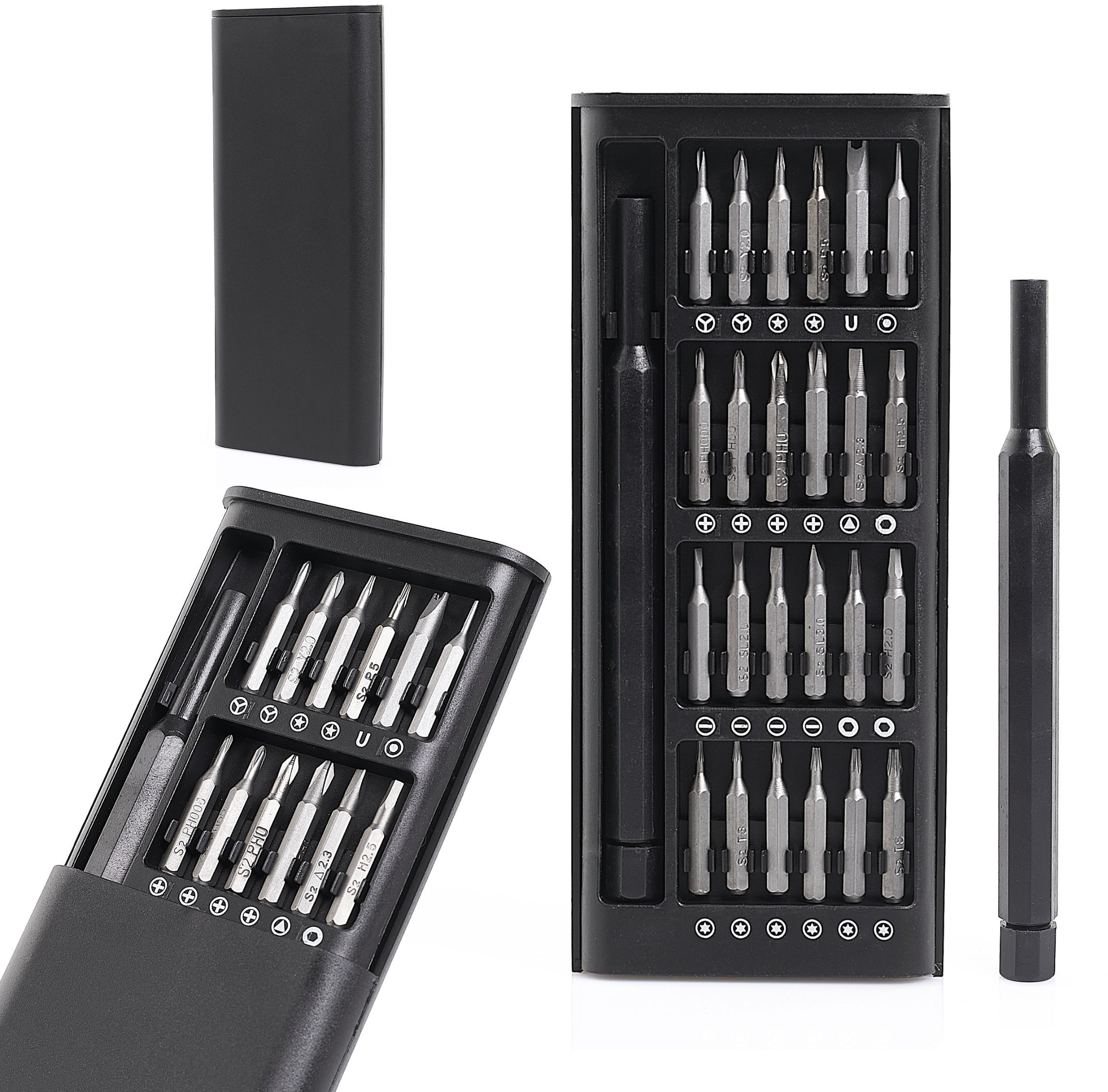 Zestaw Precyzyjnych Profesjonalnych Wkrętaków 24w1 w Plastikowej Obudowie