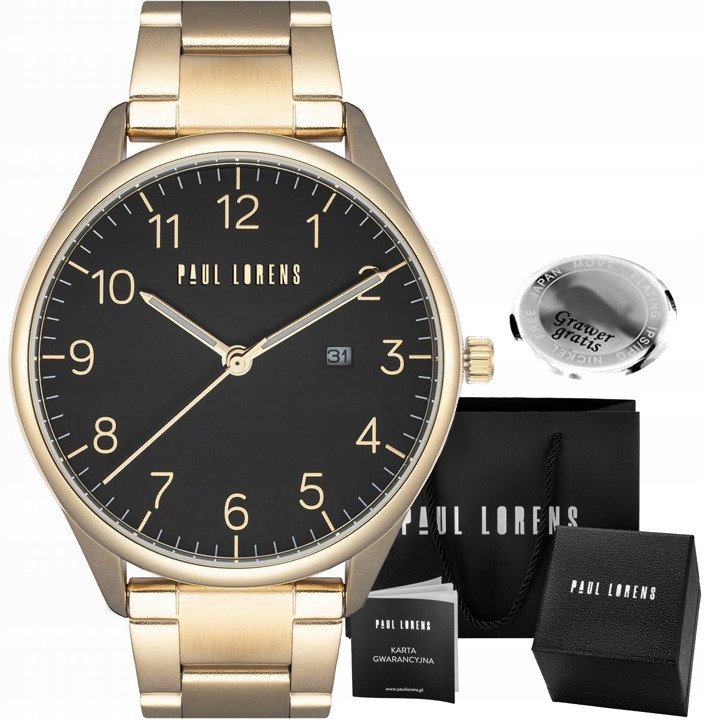Zegarek męski Paul Lorens PASLO-1D1 Z GRAWEREM
