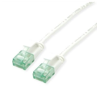 ROLINE RM UTP Data Center Patch Cord Cat.6A (Class EA), wąski, biały, 0,5 m