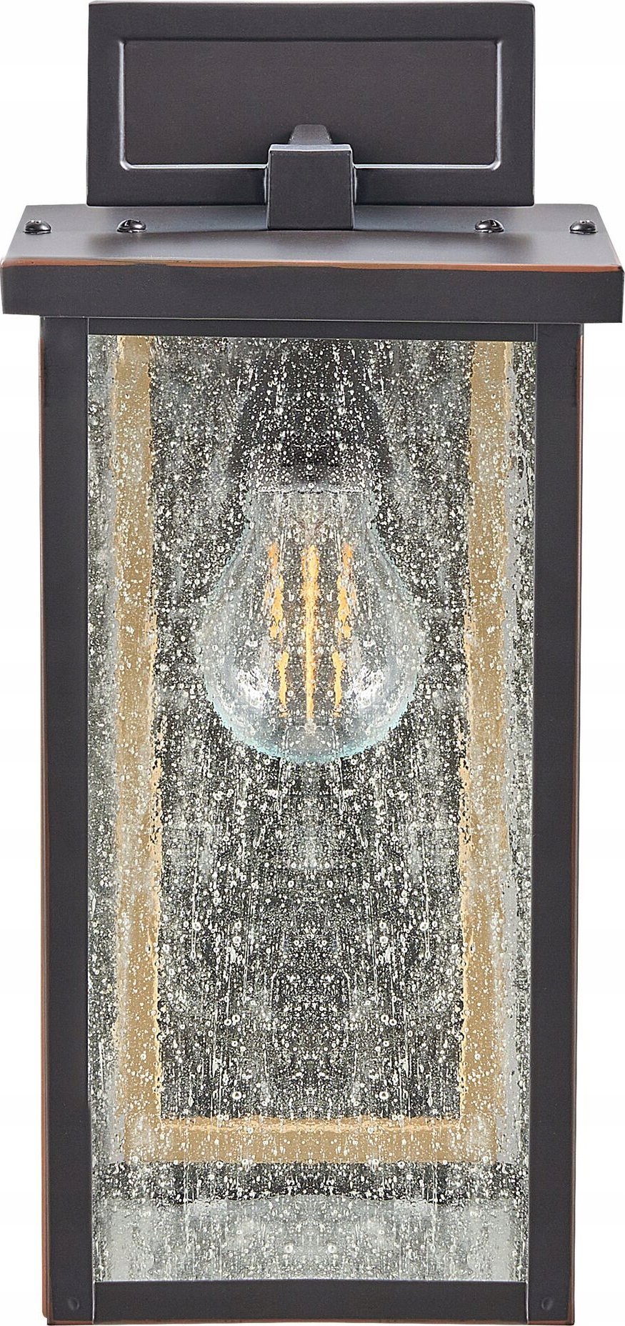 Kinkiet Beliani Lampa ścienna zewnętrzna z czujnikiem ruchu czarna GALA