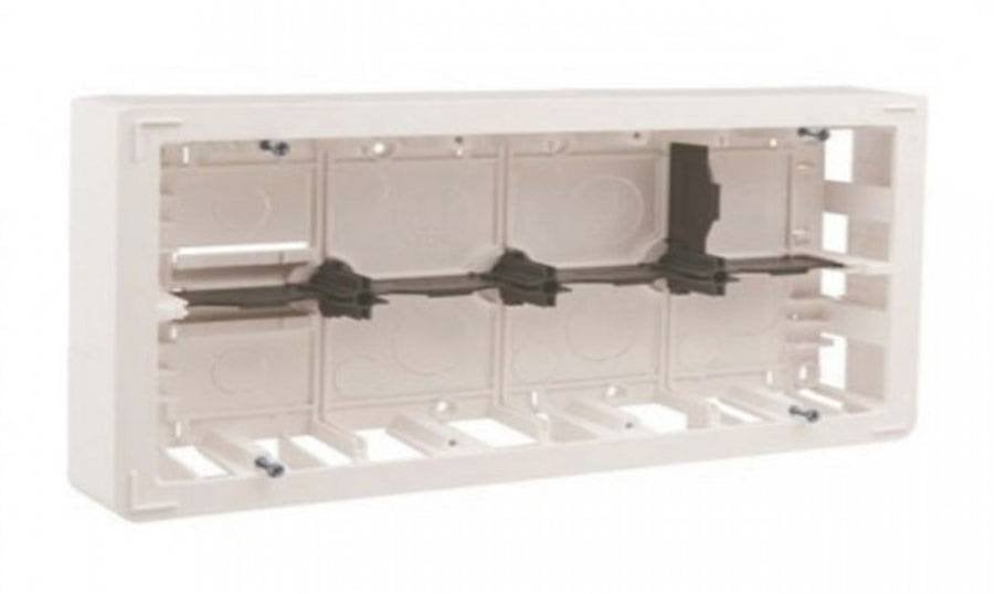 Puszka natynkowa potrójna /6modułów/ biała WP45X4563