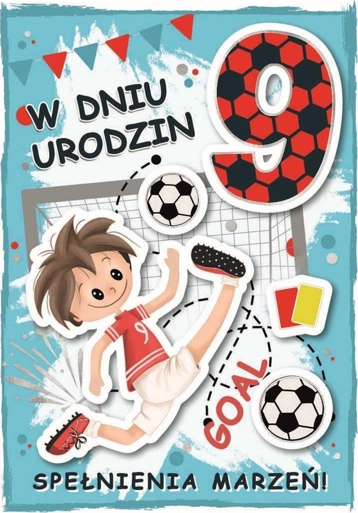 Karnet urodziny 9