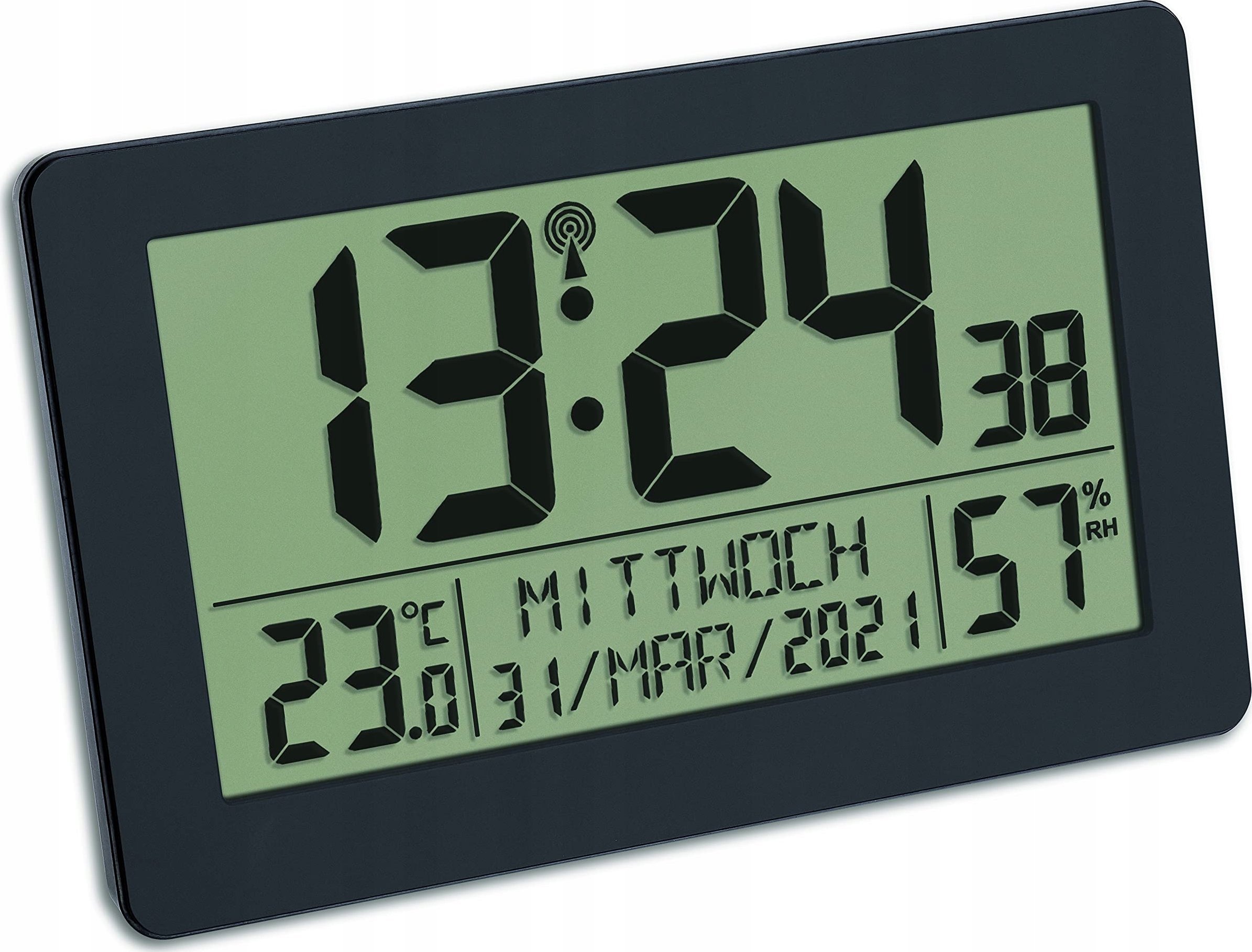 TFA TFA 60.2557.01 Radio controlled clock with room climate