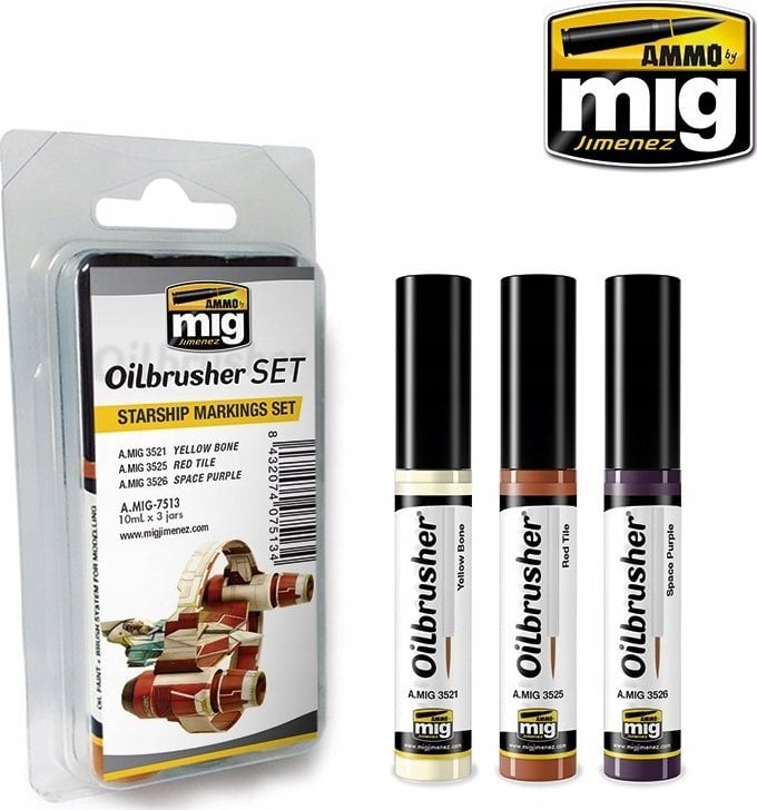 Vallejo Ammo: Oilbrusher Set - Starship Markings Set