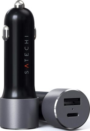 Ładowarka Satechi Car Charger 1x USB-A 1x USB-C (ST-TCPDCCM)