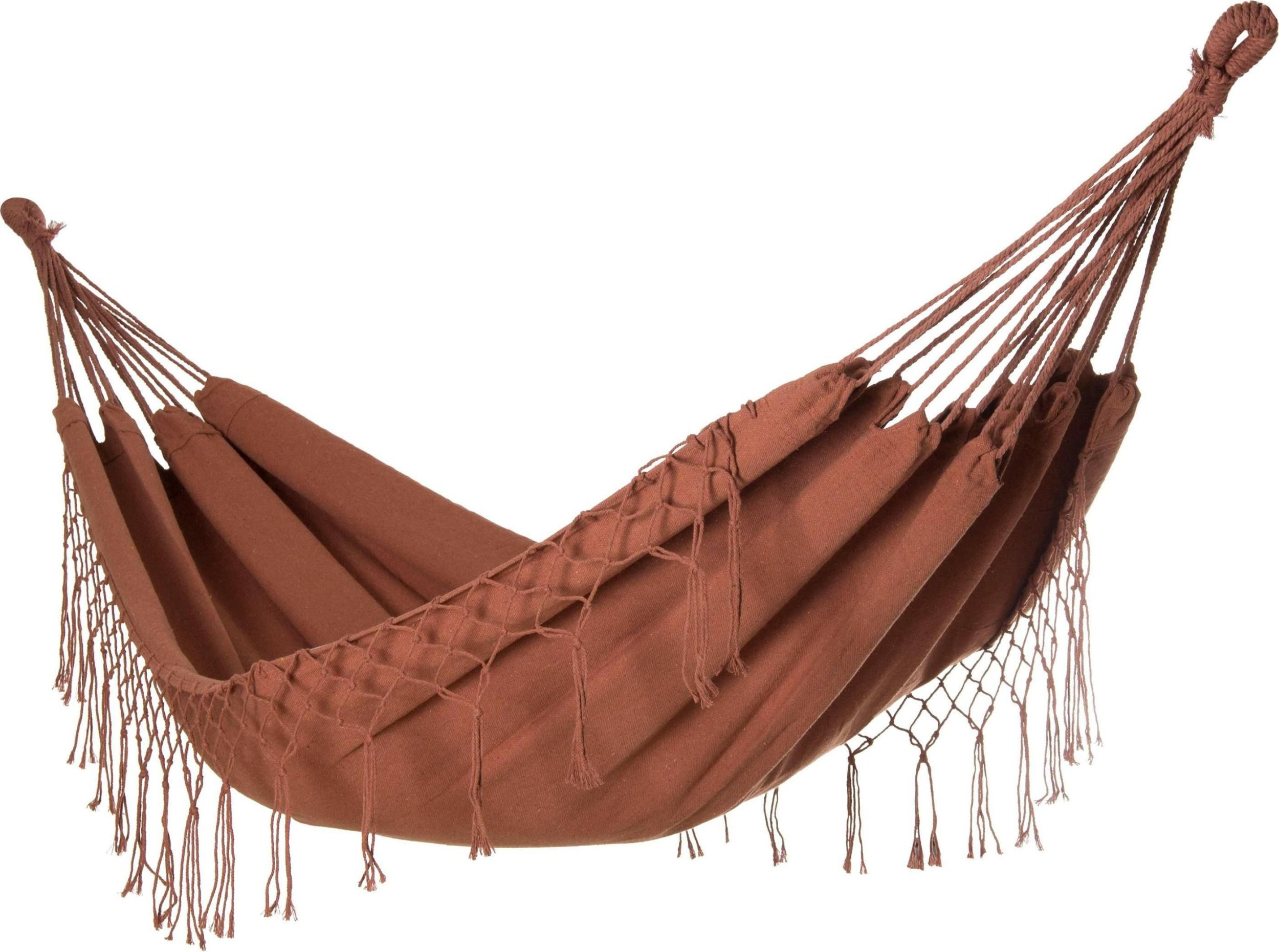 kontrast Duży hamak ogrodowy boho MIDAS 3 100x200 karmel