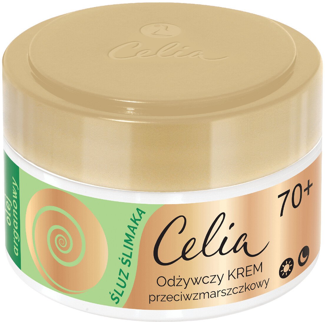Celia Śluz Ślimaka Odżywczy krem przeciwzmarszczkowy z olejem arganowym 70+