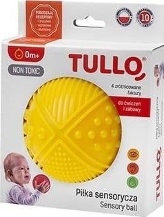Tullo Piłka sensoryczne 4 faktury żółta