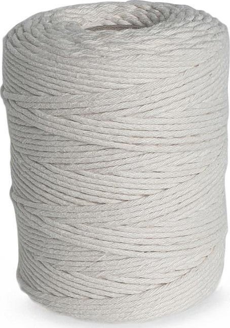 Sznurek bawełniany do makramy 2mm 250g biały