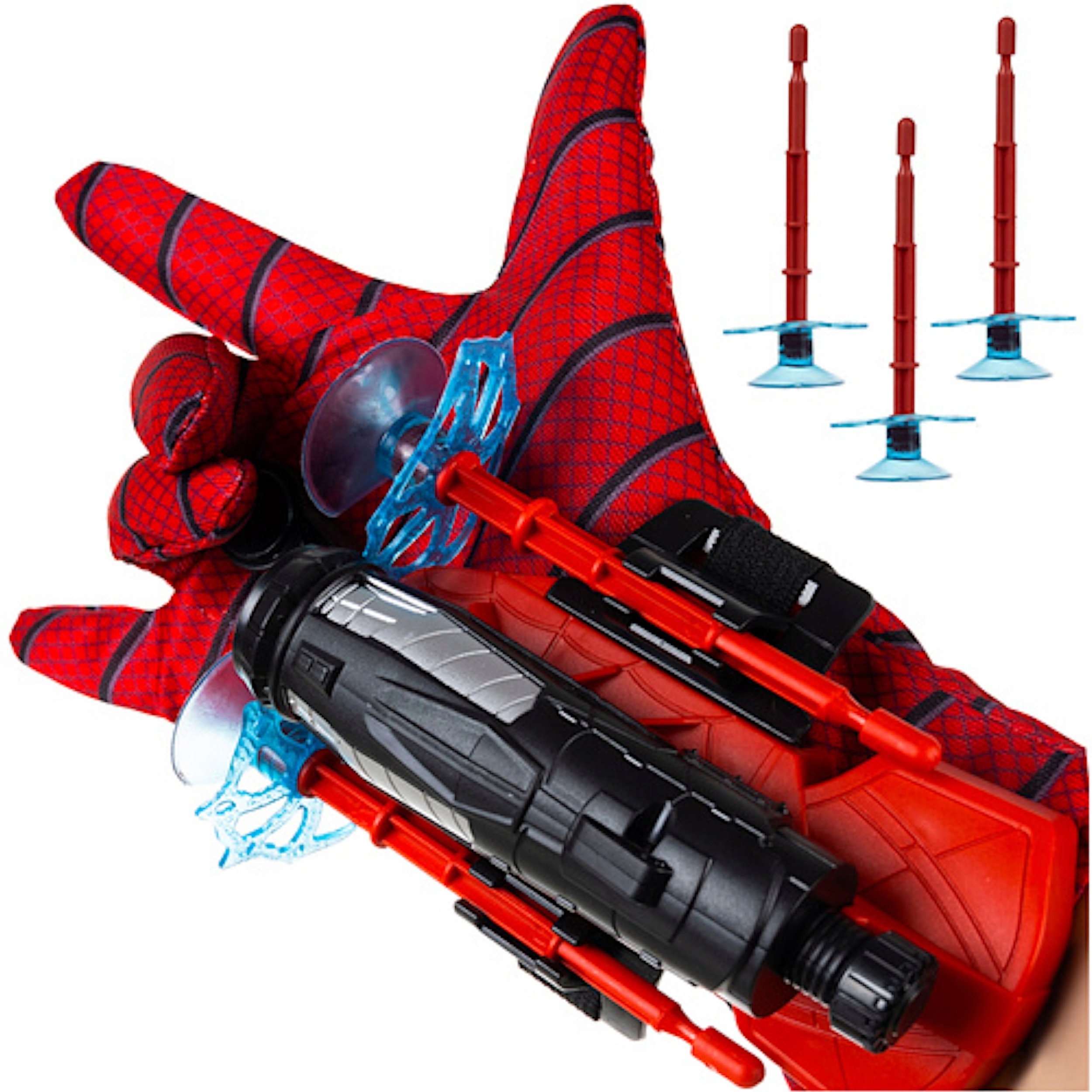 Rękawica z wyrzutnią superbohater w akcji 3 strzałki