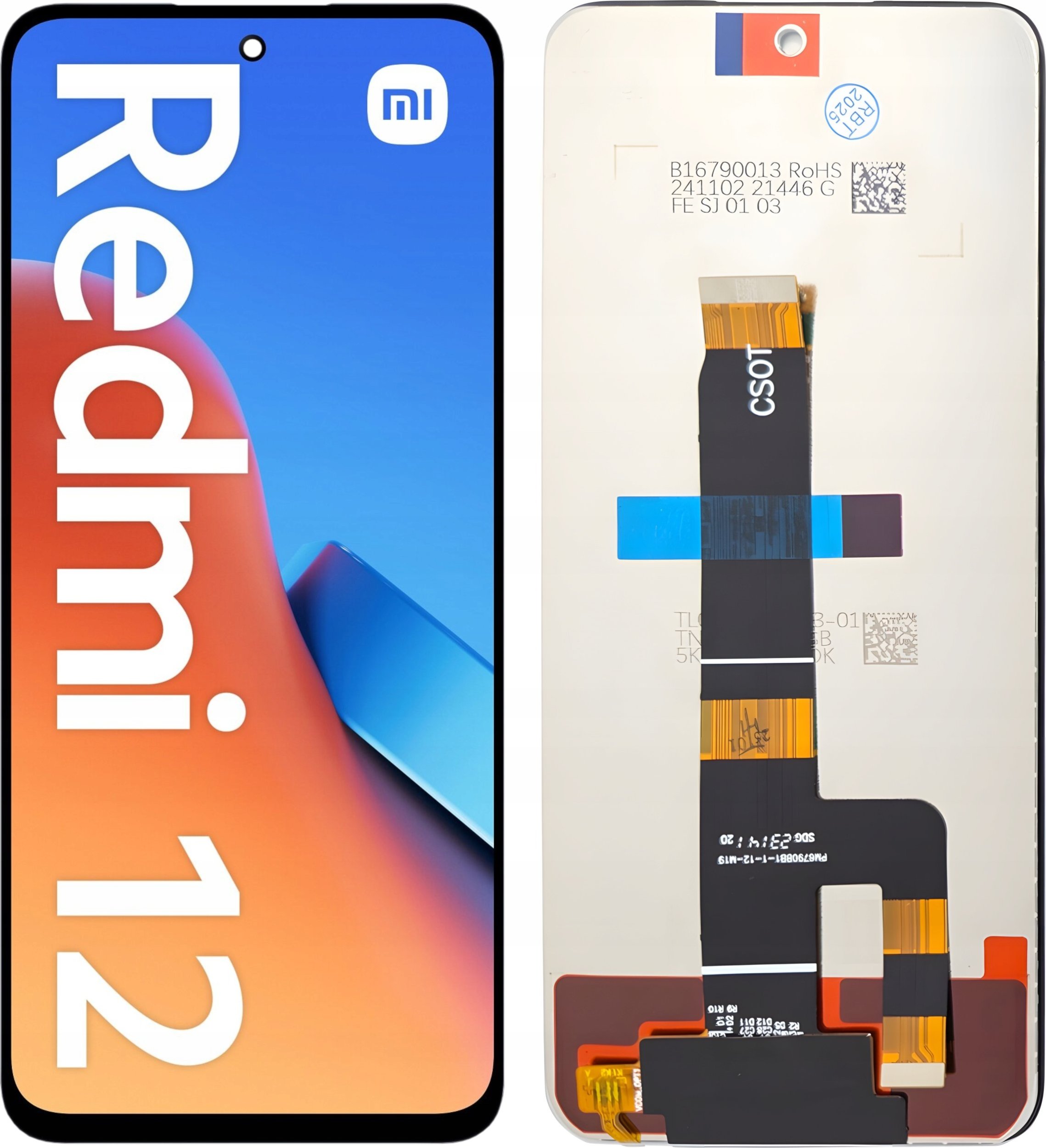WYŚWIETLACZ EKRAN LCD DO XIAOMI REDMI 12 (23053RN02A, 23053RN02Y, 23053RN02I, 23053RN02L, 23077RABDC)
