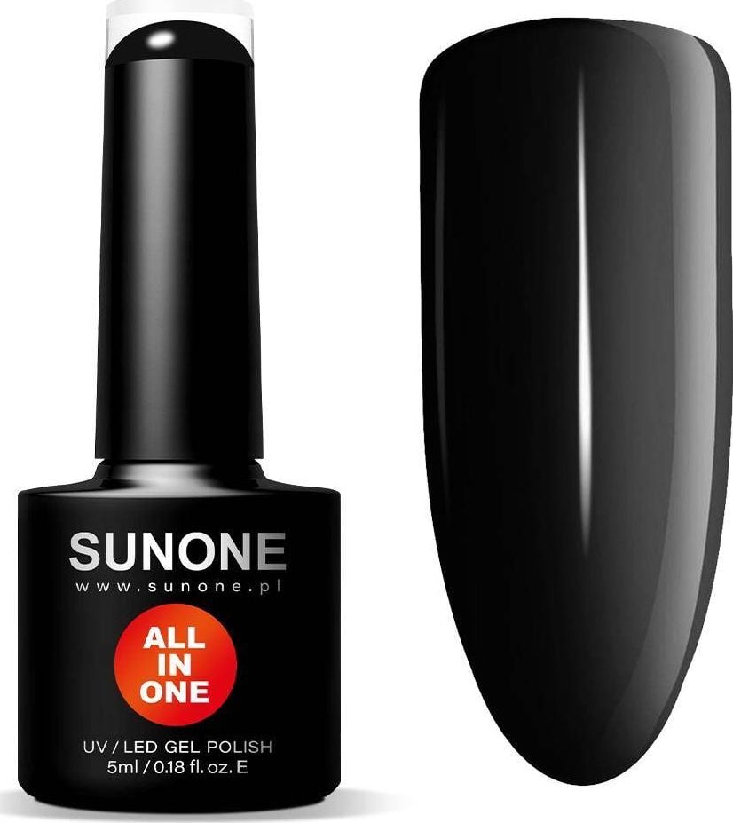 Sunone All In One lakier hybrydowy 3w1 Czarna Inez 5ml