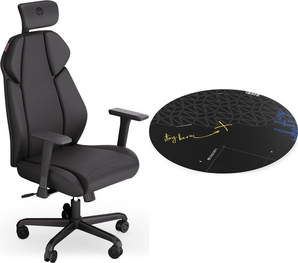 Fotel Endorfy Fotel Endorfy Meta BK czarny (EY8A005) + Floor Pad FP110C