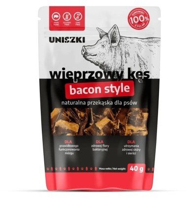 ZAKŁAD PRZETWÓRSTWA MIĘSA DROBIOWEGO Wieprzowy kawałek "Bacon Style" 40g