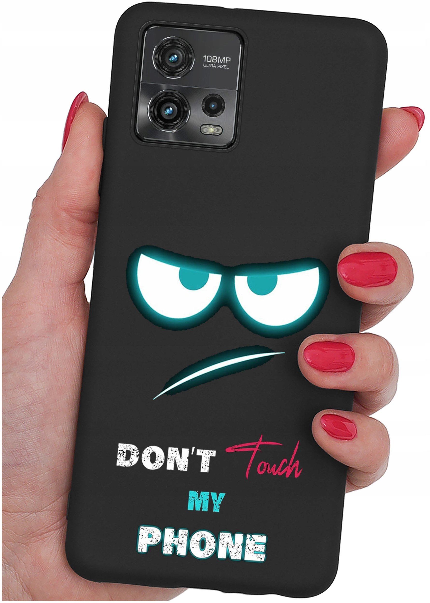 Etui do Motorola Moto G72 WZORY |SILIKONOWE MATT CASE + SZKŁO 9H