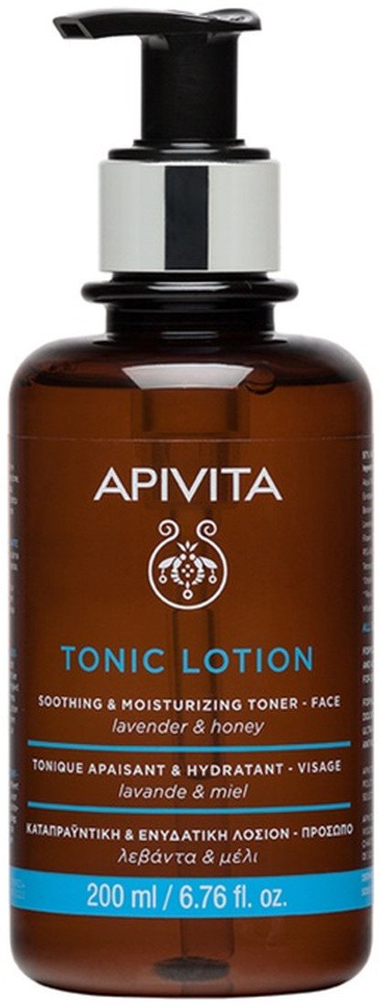 Apivita Tonic lotion soothing moisturizing toner tonik łagodząco-nawilżający do twarzy z lawendą i miodem 200ml