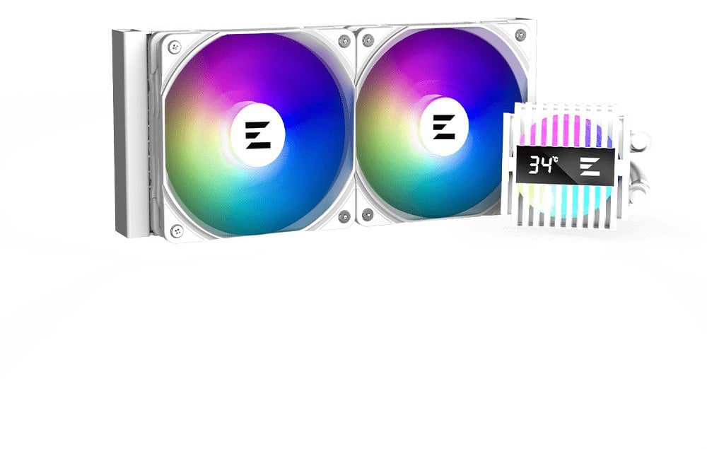 Zalman ALPHA2 A24 WHITE system chłodzenia komputerów Procesor Chłodnica cieczy all-in-one 12 cm Biały