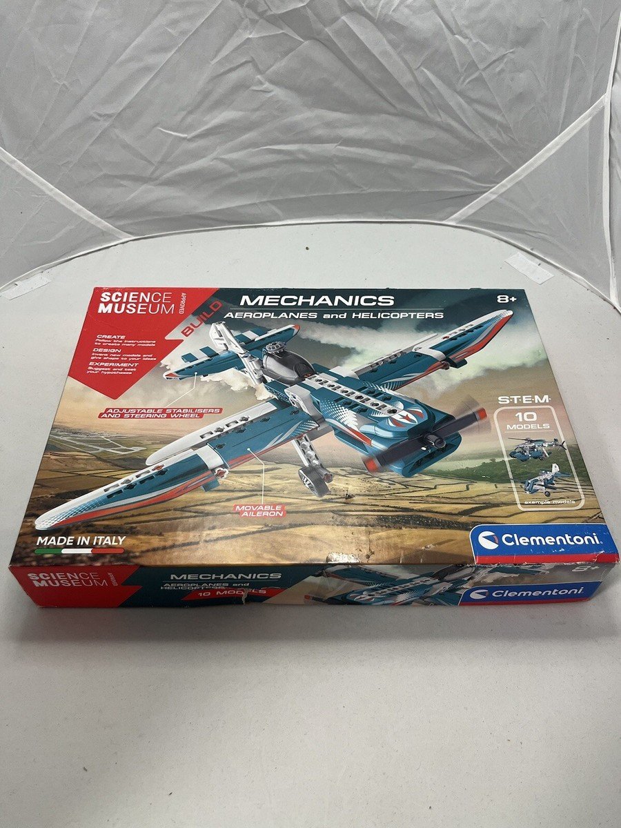 Konstruktorius laboratorijos lėktuvai ir sraigtasparniai Clementoni Mechanics, 200 d.