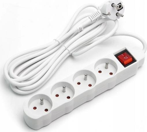 Retro Przedłużacz Listwa Zasilająca 4 Gniazda 3M