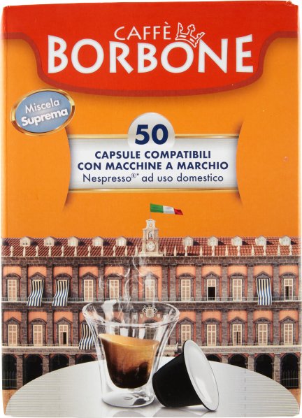 Kawa w kapsułkach 50szt Miscela Nobile Capsule Nespresso - Caffe Borbone