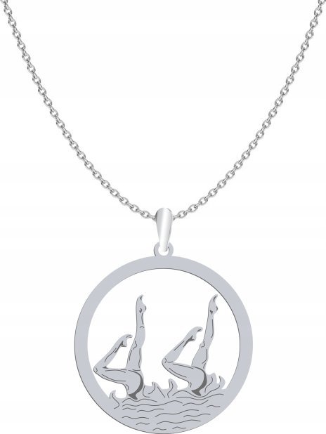 Radziszewska Jewellery Srebrny Naszyjnik Pływanie Synchroniczne GRAWER