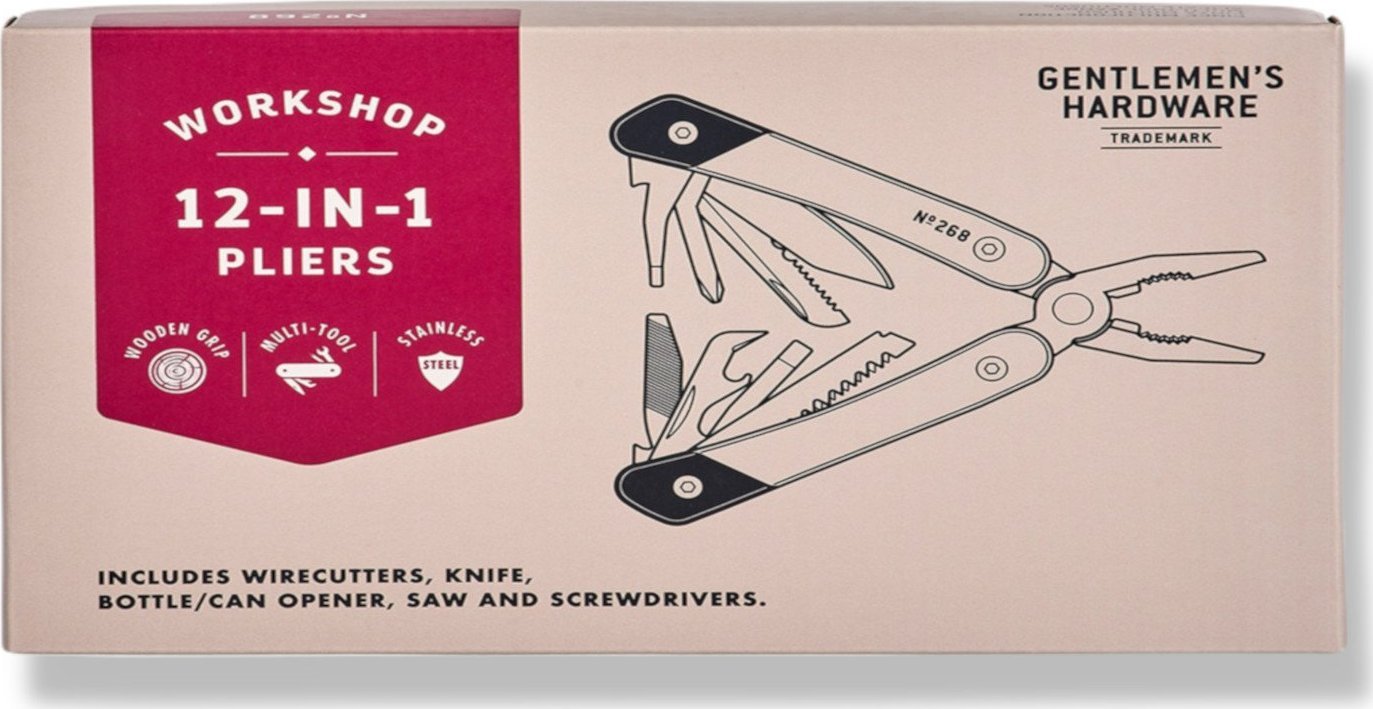 Gentlemens Hardware Multitool z kombinerkami - 12 w 1 Kraft | GENTLEMENS HARDWARE