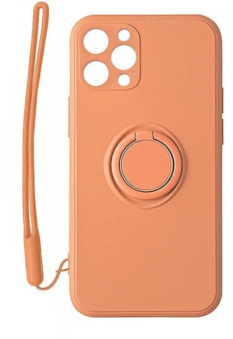 Mocco Pastel Ring Silicone Back Case for Xiaomi Redmi Note 9T Orange