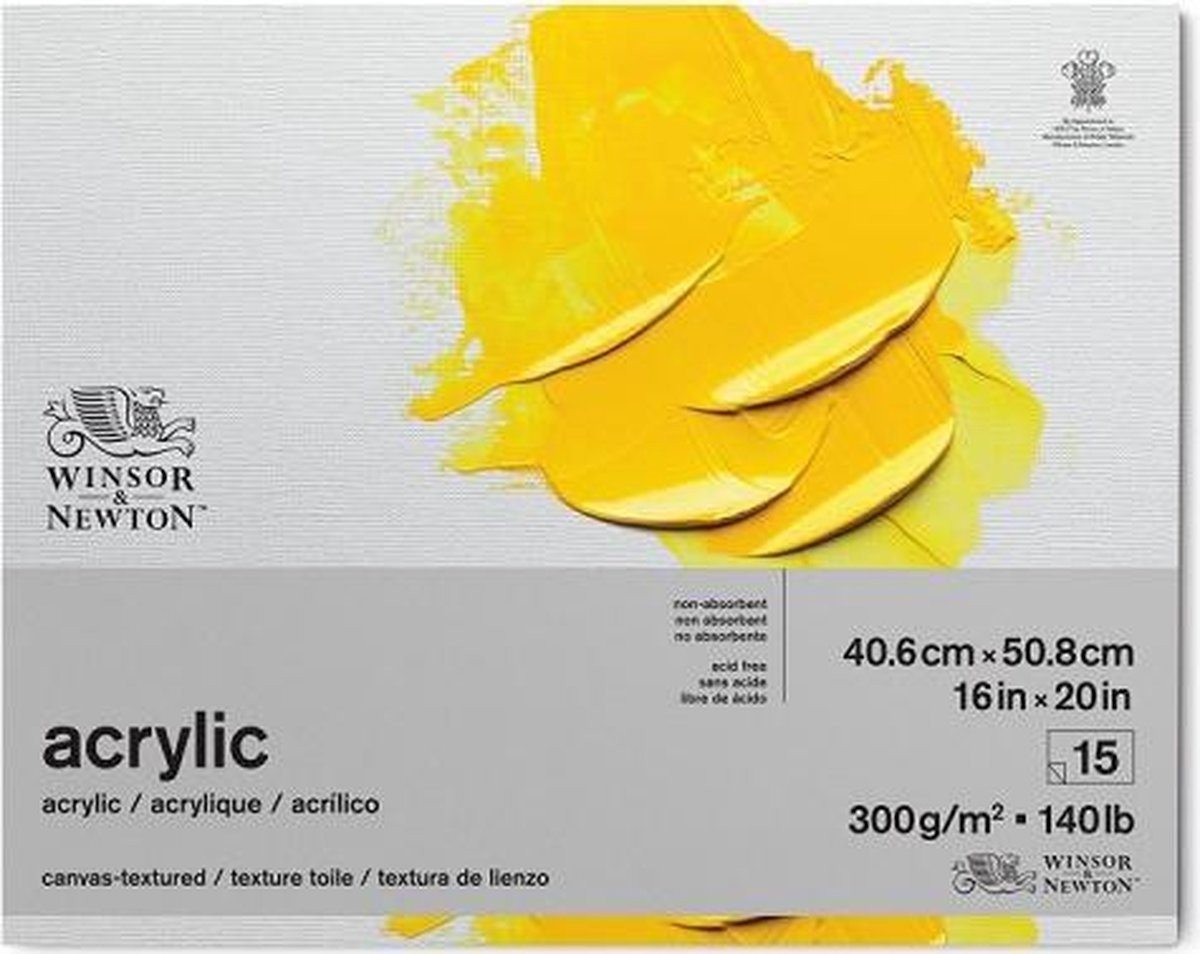 Acrylic Pad 300g 40,6x50,8cm, 15 pages