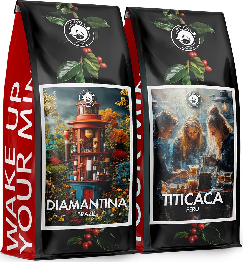 Kawa ziarnista Blue Orca Coffee Kawa ziarnista DIAMANTINA + TITICACA LIMITED EDITION 100% ARABICA BLUE ORCA