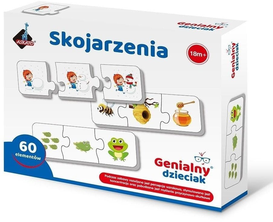 Skojarzenia puzzle 3 elementowe