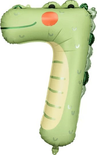 Party Deco Balon foliowy 7 Krokodyl 56x85cm