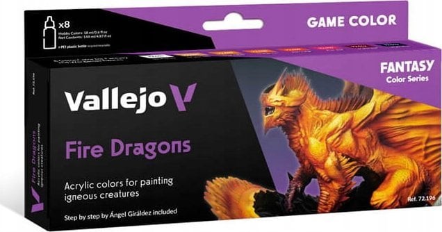 Vallejo Vallejo: 72.196 - Game Color - Fire Dragons (8x18 ml)