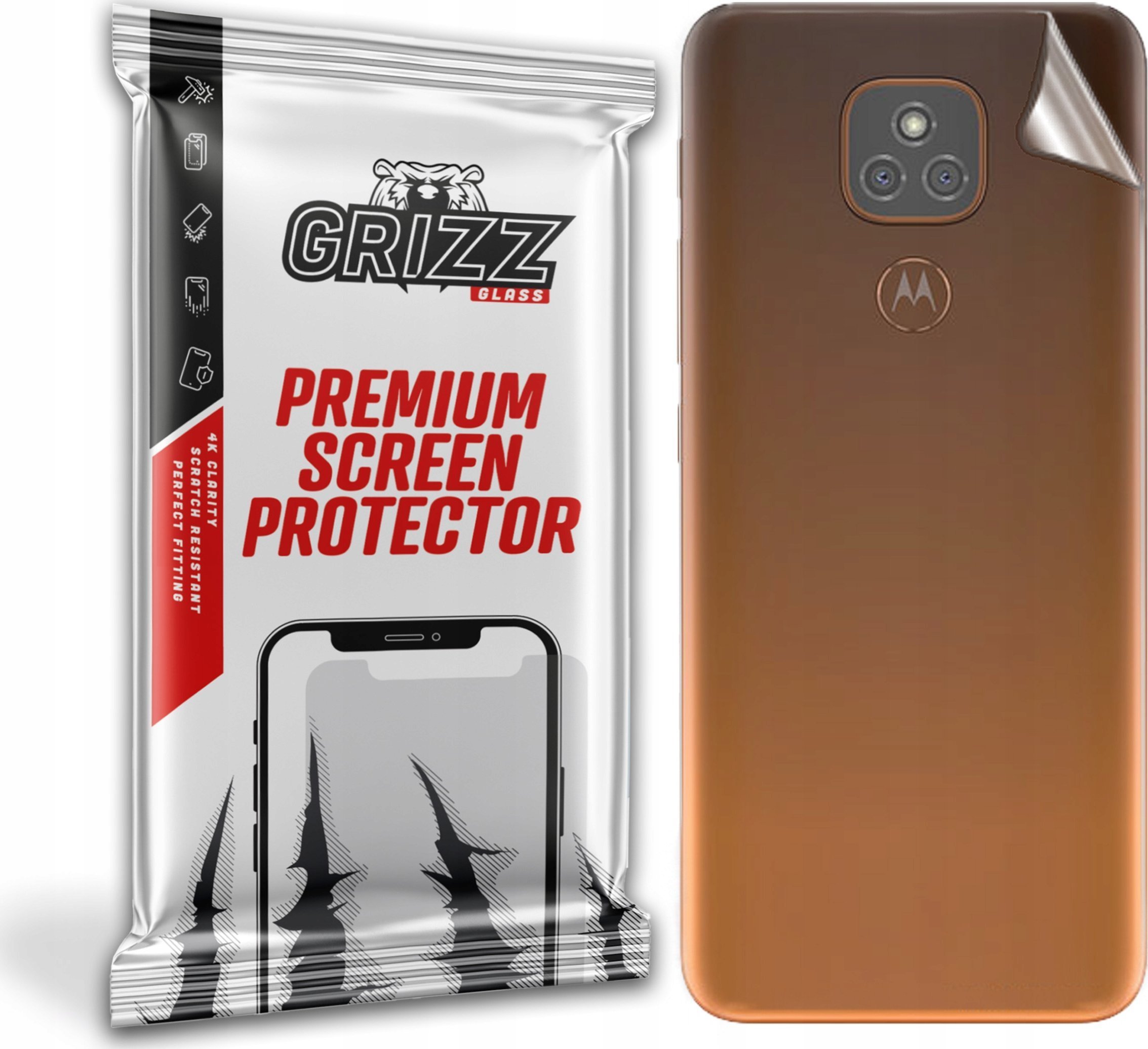 GrizzGlass Folia na tył Grizz Motorola Moto E7 Plus