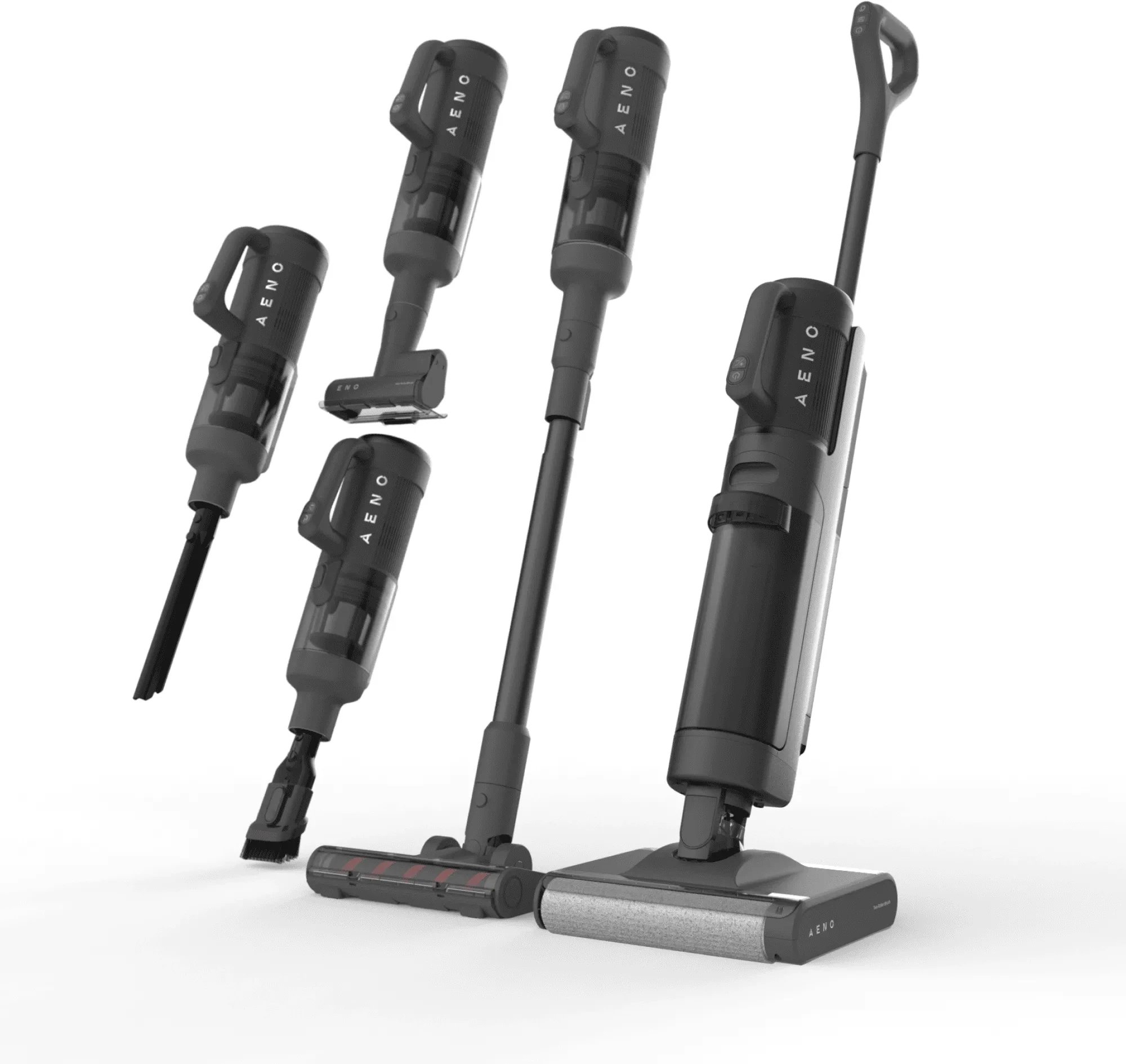 Aeno Cordless Transformer Vacuum Cleaner Wet and Dry cleaning 200W 4000mAh; 14kPa; 21 6V 2 rollers autocleaning and drying