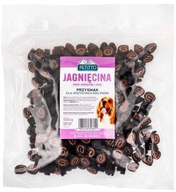 PETITTO - Sushi Jagnięcina z Rybą - przysmak dla psa - 500g