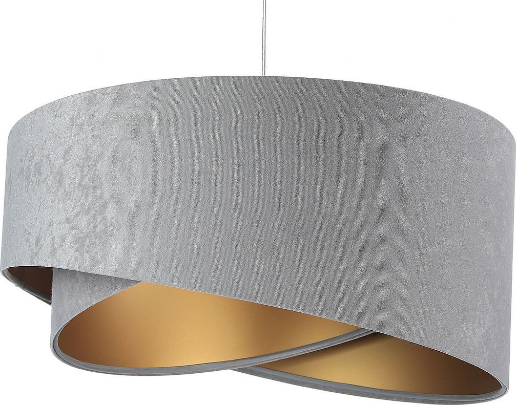 Lampa wisząca Lumes Szaro-złota lampa wisząca glamour - EX974-Tamo